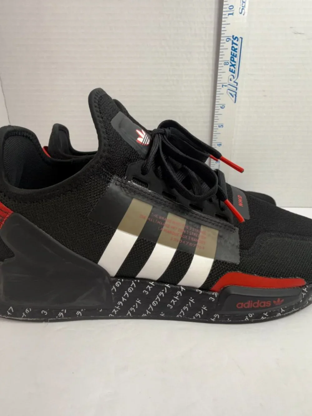 Adidas NMD_R1 V2 (ID2852) 'Japanese Print' Black Red Mens 10.5 Trainers UK 10